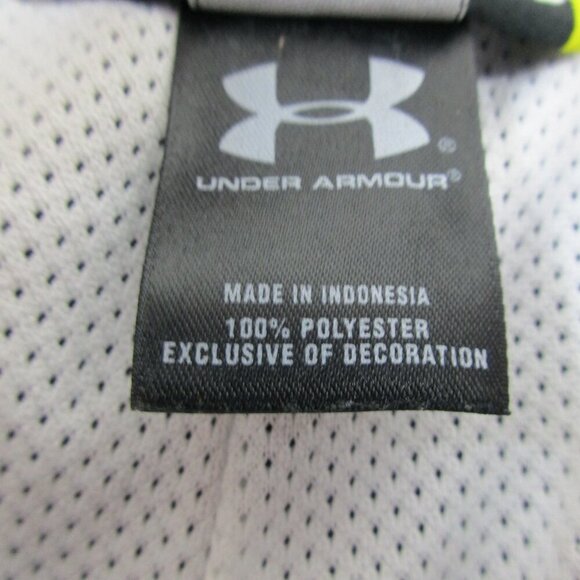 Under Armour Track Pants Mens 3XL Navy Mesh Lined Loose Fit Drawstring Ankle Zip - Picture 4 of 8